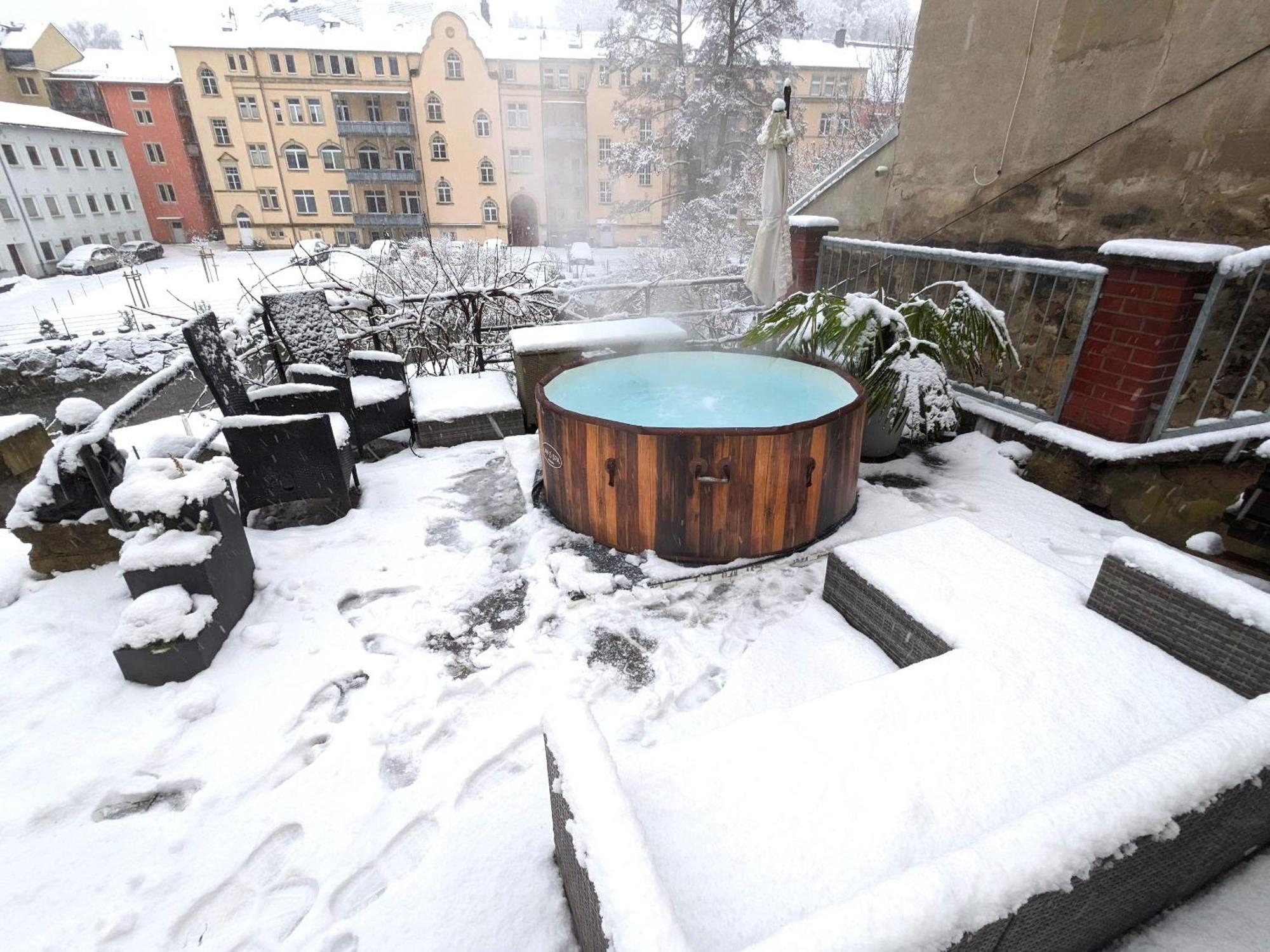 Zi2 - Urlaubsmagie - Whirlpool, Sauna Und Garten Apartman Sebnitz Kültér fotó